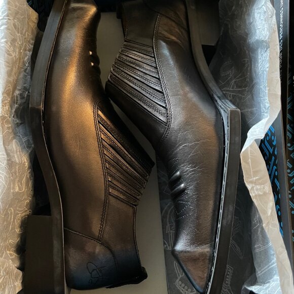 LAST Fluevog Swordfish Loafer Metallic Grey Gray Size 7 Slip On SOLD OUT $399 - Picture 7 of 15